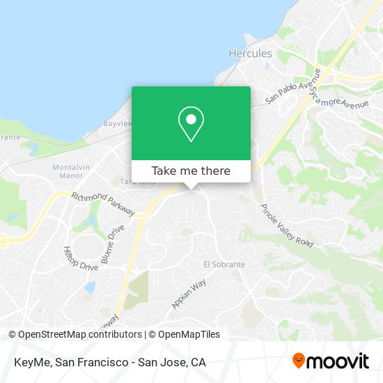 KeyMe map