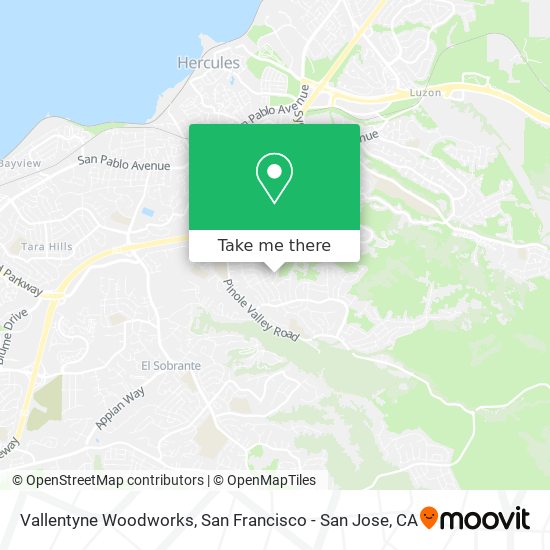 Vallentyne Woodworks map