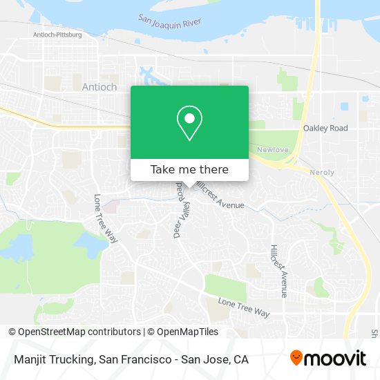 Manjit Trucking map