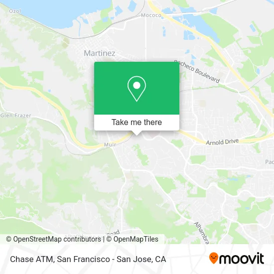Chase ATM map