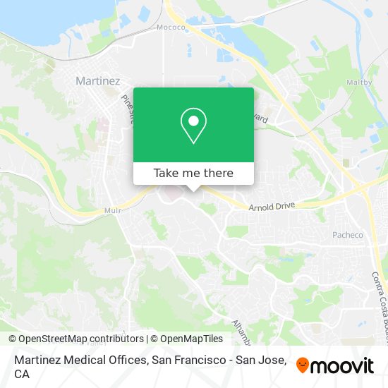 Martinez Medical Offices map