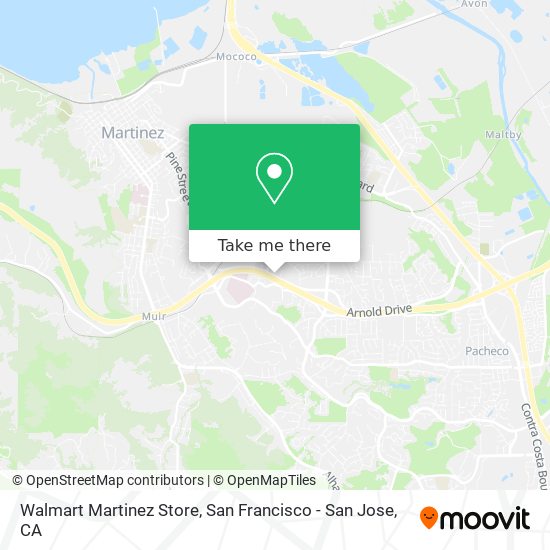 Walmart Martinez Store map