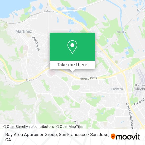 Mapa de Bay Area Appraiser Group