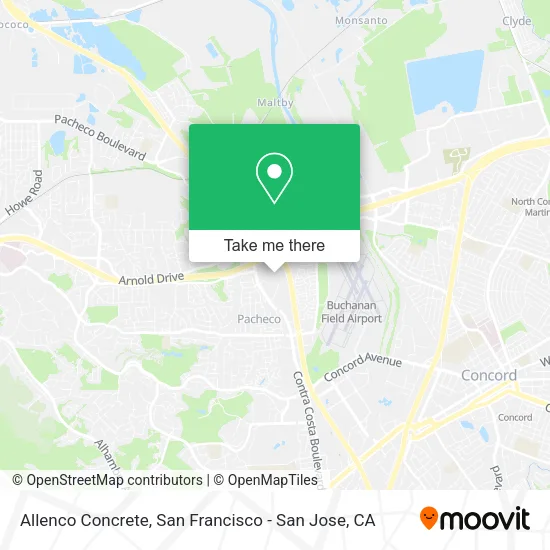 Mapa de Allenco Concrete