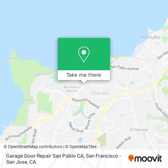 Mapa de Garage Door Repair San Pablo CA