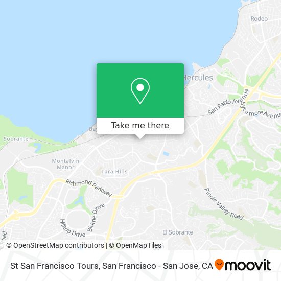 Mapa de St San Francisco Tours