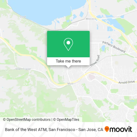 Mapa de Bank of the West ATM