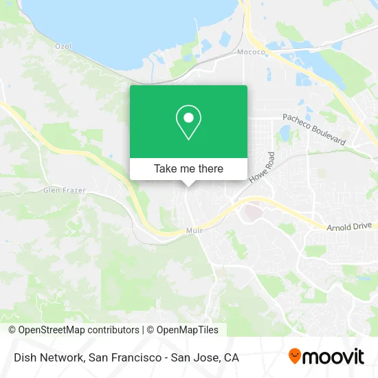 Mapa de Dish Network