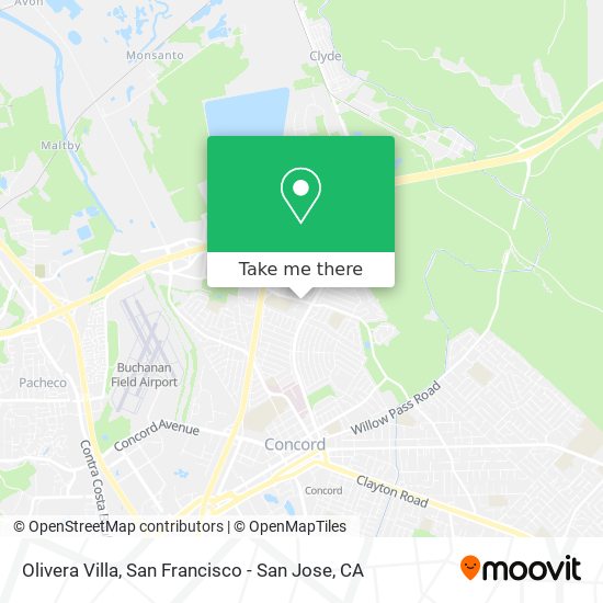 Olivera Villa map