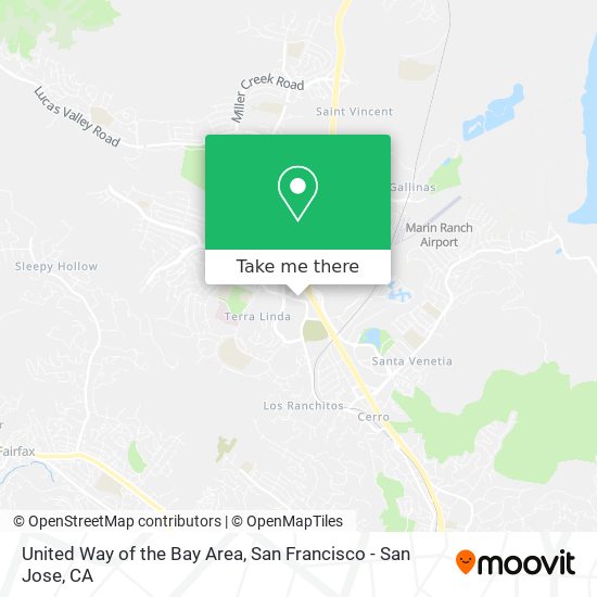 Mapa de United Way of the Bay Area