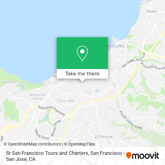 Mapa de St San Francisco Tours and Charters