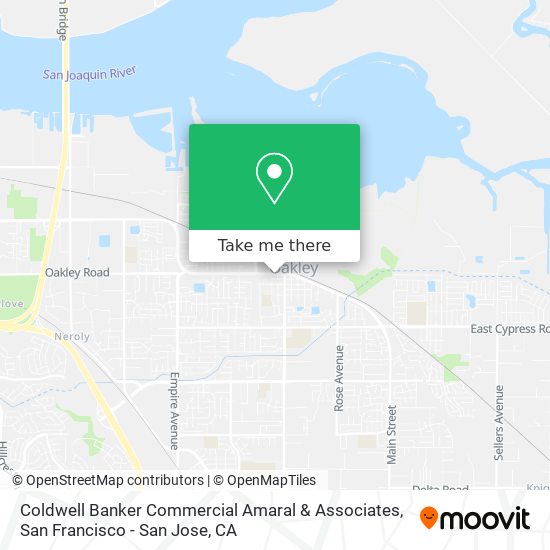 Coldwell Banker Commercial Amaral & Associates map