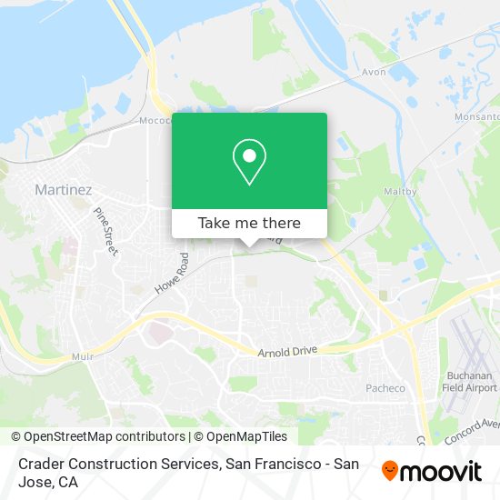 Crader Construction Services map