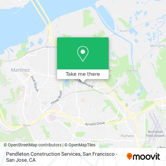 Mapa de Pendleton Construction Services
