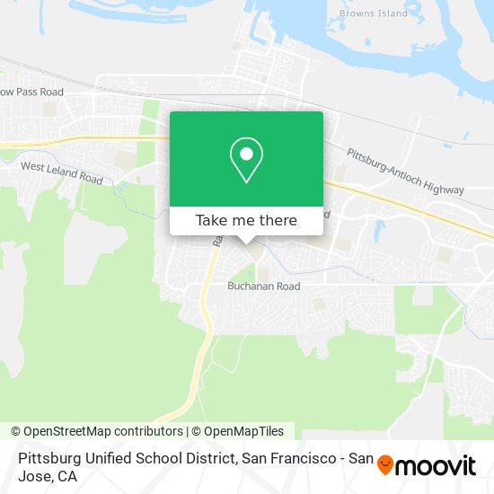 Mapa de Pittsburg Unified School District