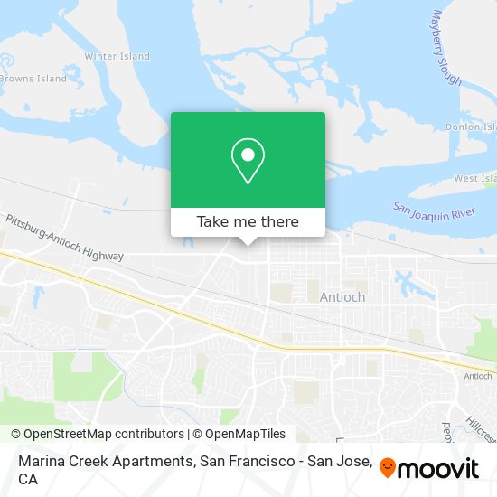 Mapa de Marina Creek Apartments