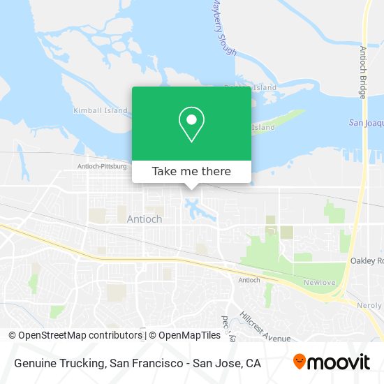 Genuine Trucking map