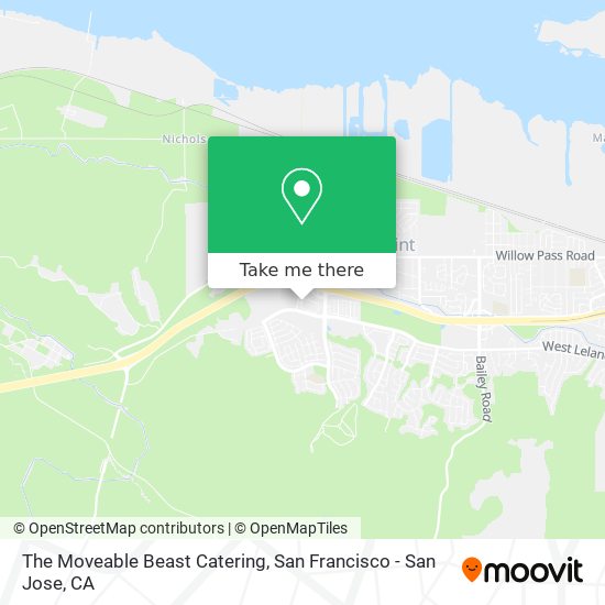 The Moveable Beast Catering map