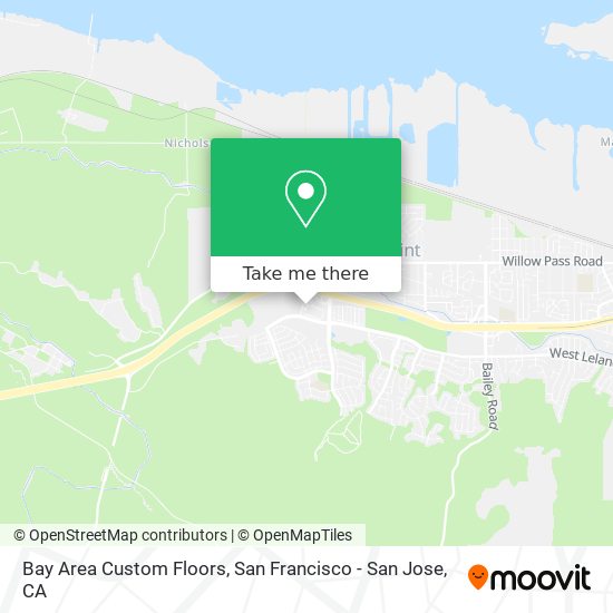 Mapa de Bay Area Custom Floors