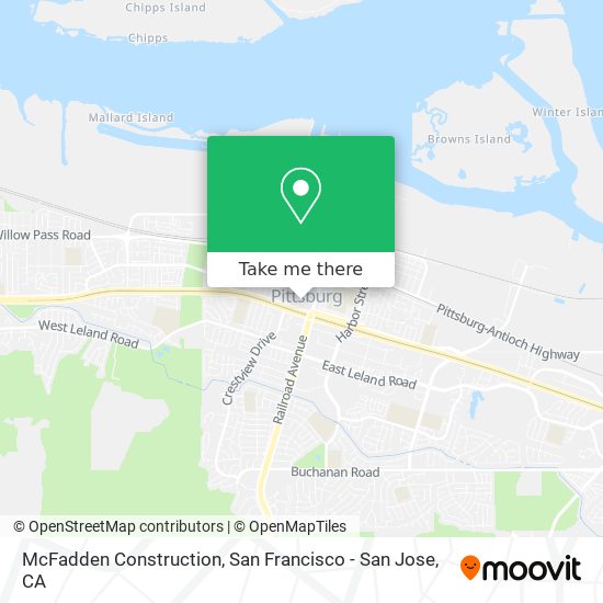 McFadden Construction map