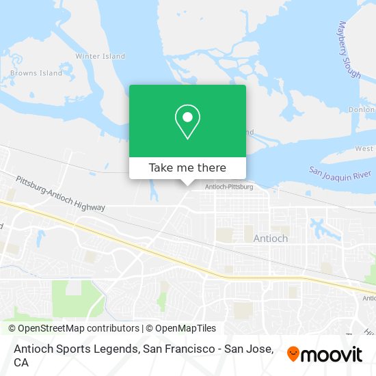 Antioch Sports Legends map