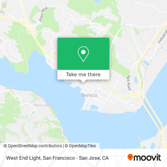 West End Light map