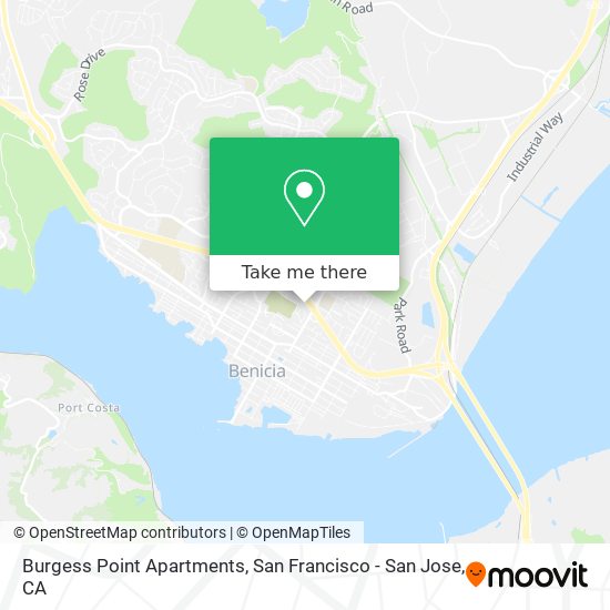 Burgess Point Apartments map