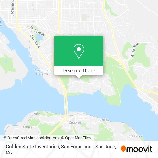 Golden State Inventories map