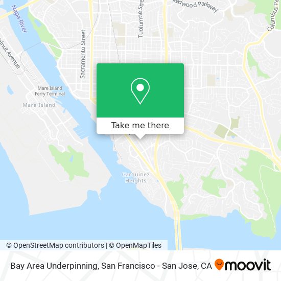 Bay Area Underpinning map