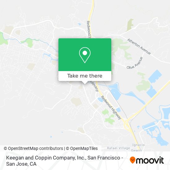 Mapa de Keegan and Coppin Company, Inc.