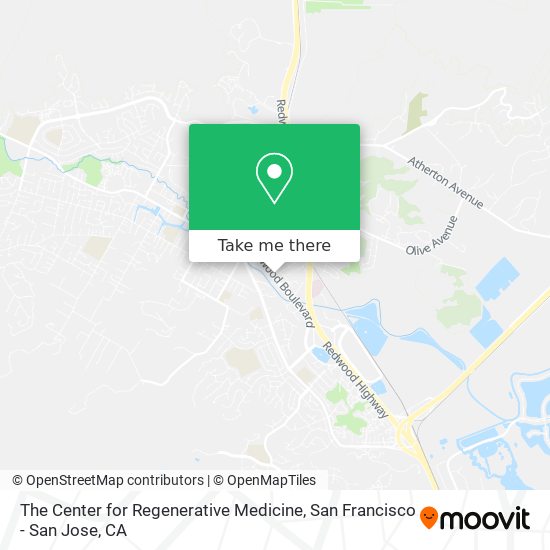 Mapa de The Center for Regenerative Medicine