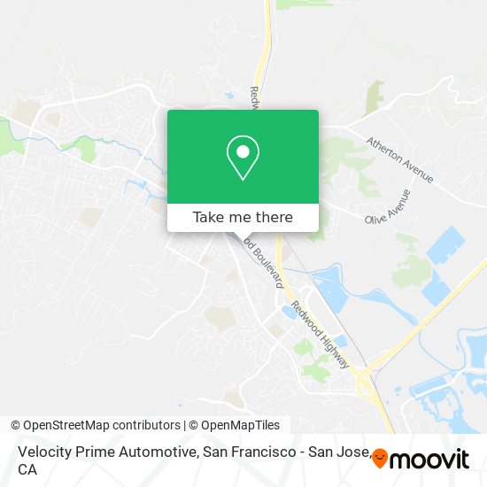 Velocity Prime Automotive map