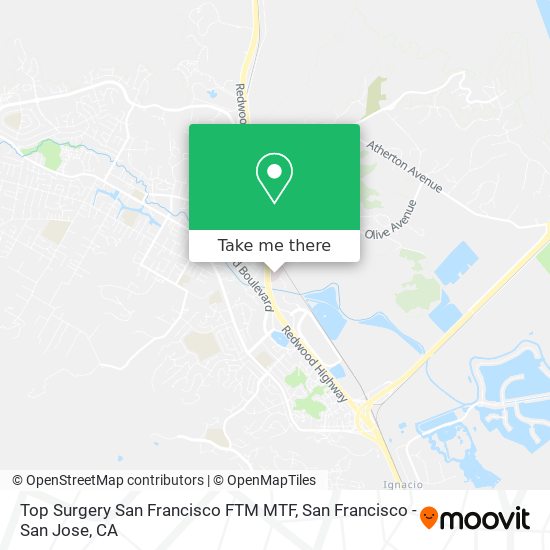 Mapa de Top Surgery San Francisco FTM MTF