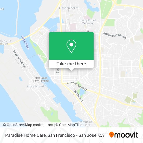 Paradise Home Care map