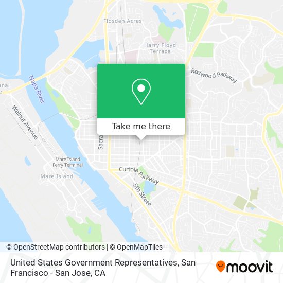 United States Government Representatives map