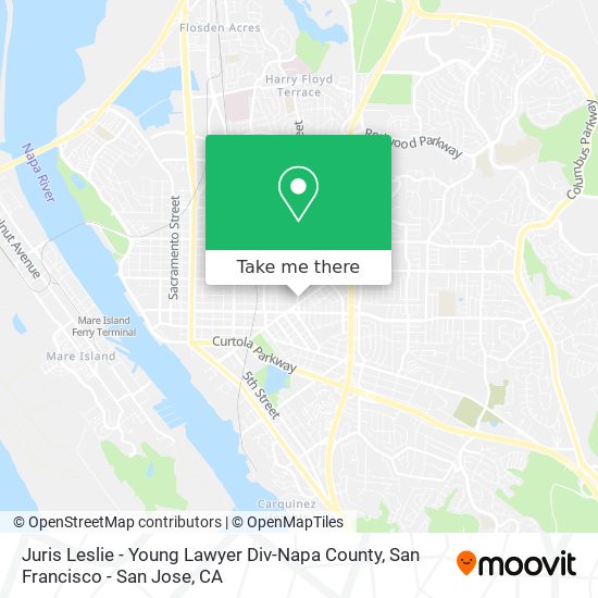 Juris Leslie - Young Lawyer Div-Napa County map