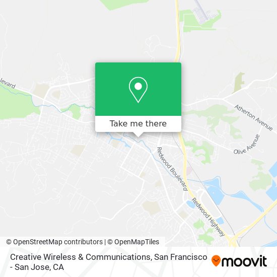 Creative Wireless & Communications map