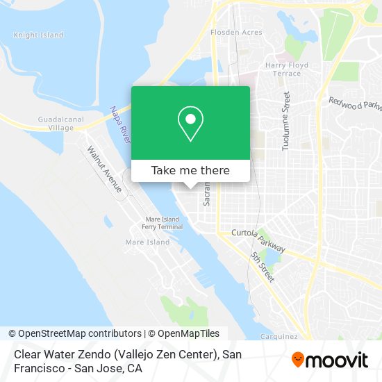 Mapa de Clear Water Zendo (Vallejo Zen Center)