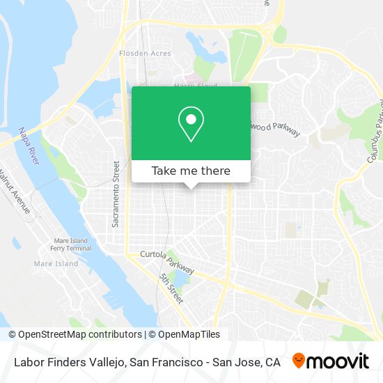 Mapa de Labor Finders Vallejo