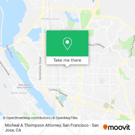 Micheal A Thompson Attorney map