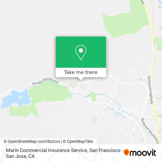 Marin Commercial Insurance Service map