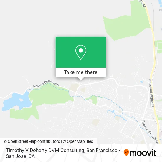 Timothy V Doherty DVM Consulting map
