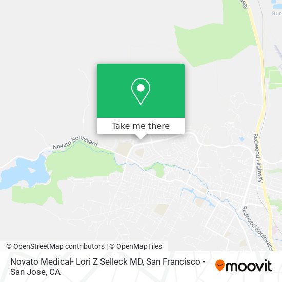 Mapa de Novato Medical- Lori Z Selleck MD