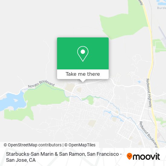 Mapa de Starbucks-San Marin & San Ramon