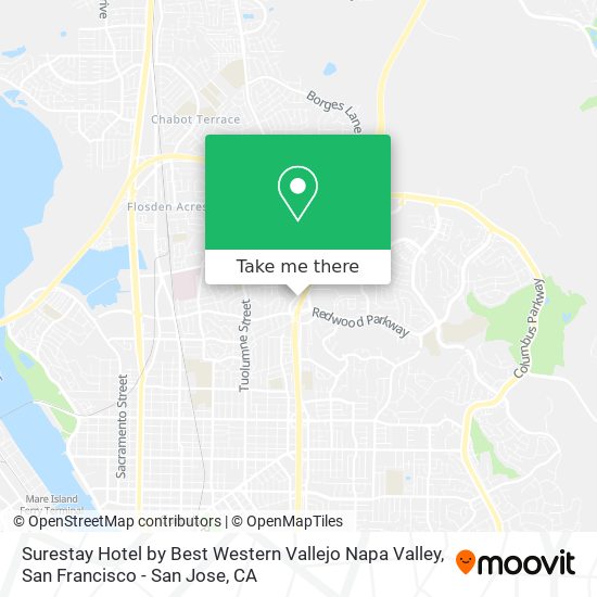 Mapa de Surestay Hotel by Best Western Vallejo Napa Valley