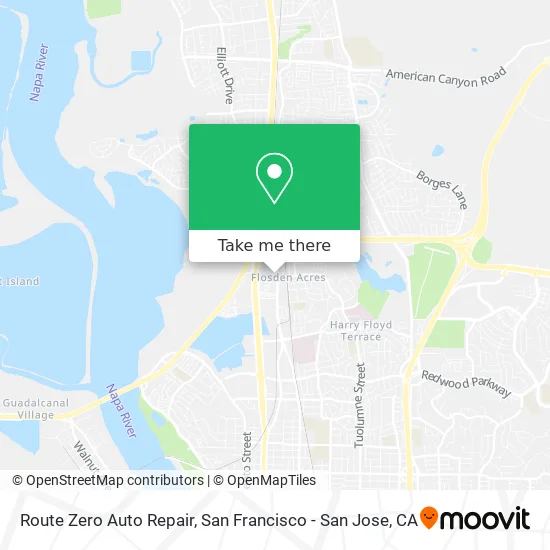 Route Zero Auto Repair map