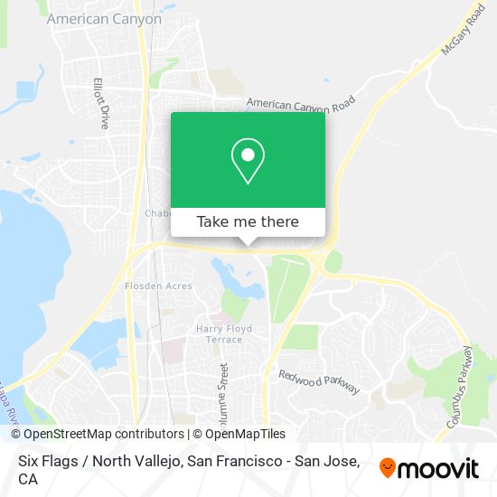 Six Flags / North Vallejo map