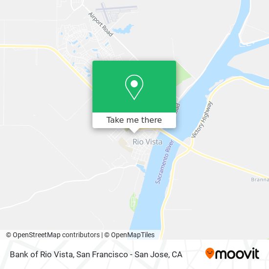 Bank of Rio Vista map