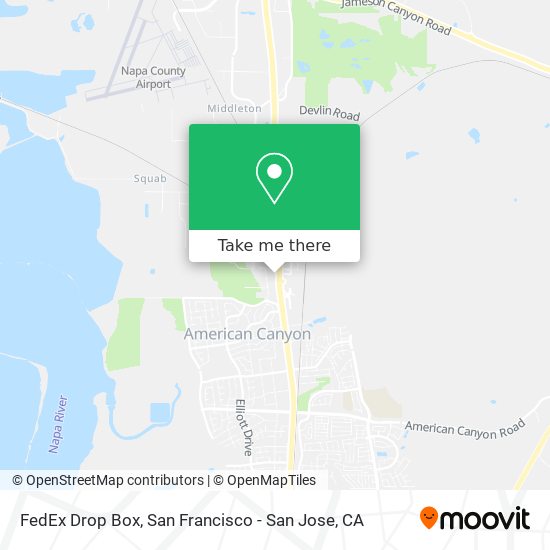 FedEx Drop Box map