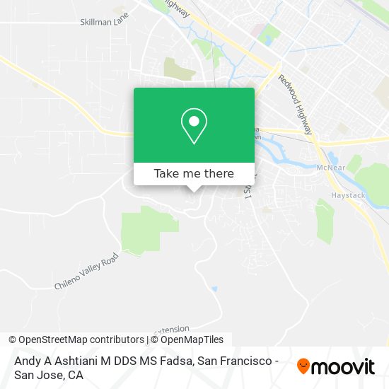 Mapa de Andy A Ashtiani M DDS MS Fadsa